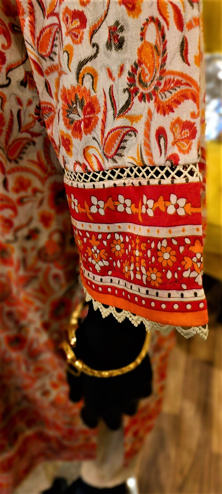 Fawn -3 Piece Stitched Embroidered Suit.