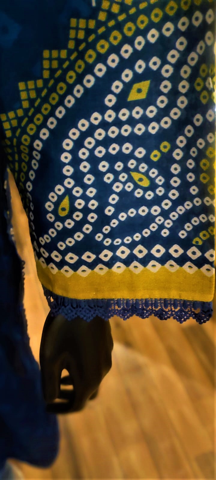 Blue Colour -3 Piece Cundari Stitched Suit.