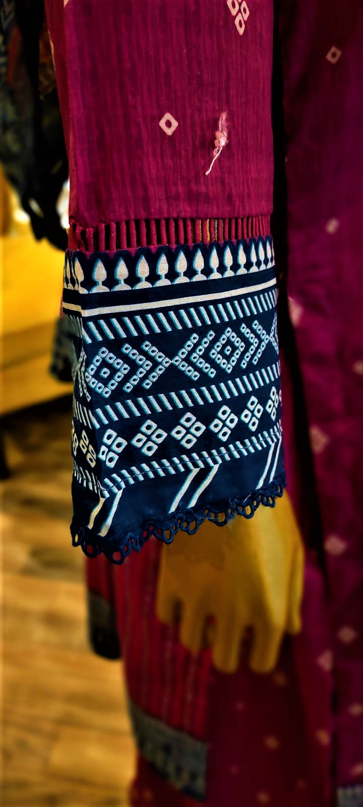 Purple Colour -3 Piece Cundari Stitched Suit.