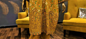 Yellow-3 Piece Lawn Embroidered Suit-Ready to Wear